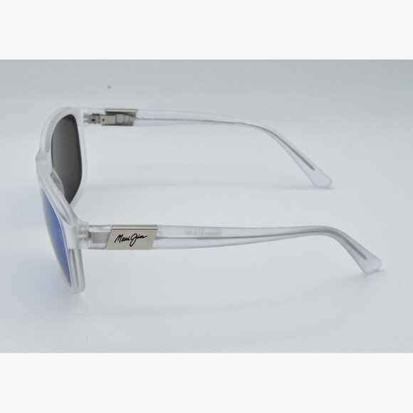 Maui Jim Wakea MJ 745-05CM Matte Crystal / Grey Polar with Blue Mirror Effect